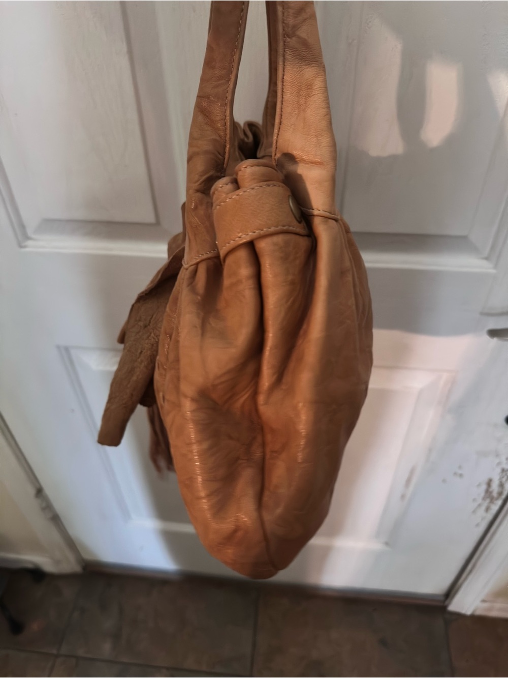 Vintage Viva Bags of California Soft Leather Hobo Shoulder Bag Made in USA - Picture 13 of 16